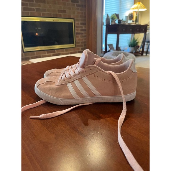 Adidas Neo Courtset Pink Casual Sneaker Size 7.5 Women’s - Picture 2 of 8